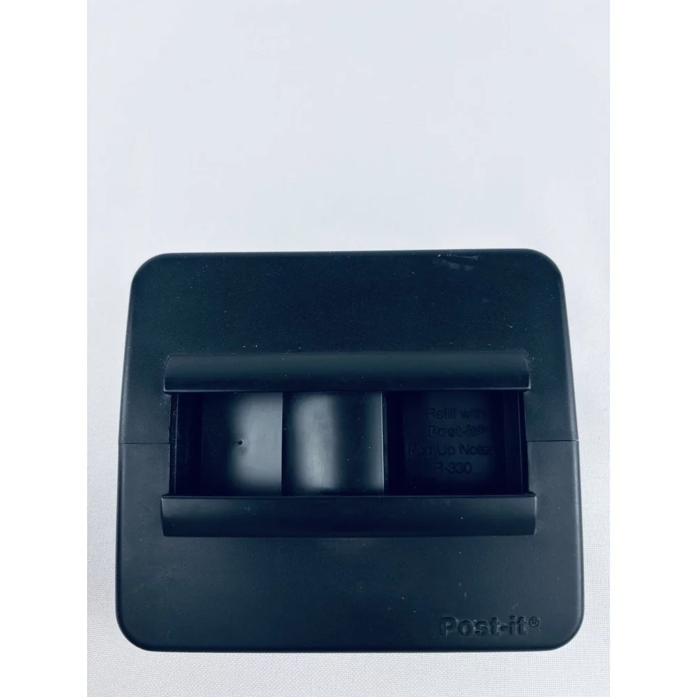 Vintage POST-IT Note Refill Dispenser - Black Sand‎ Filled -  R-330